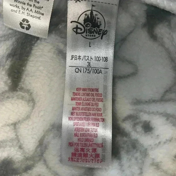 Disney Store Eeyore zip up jacket Size Large - Picture 9 of 10